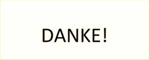 Vielen, vielen Dank!