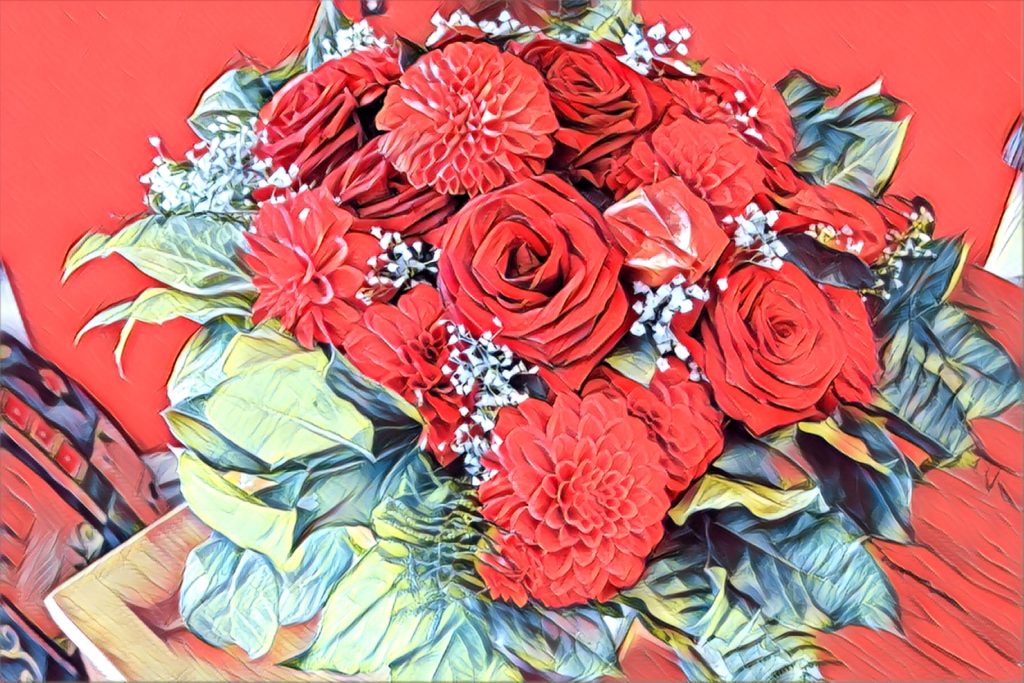 Heute mit im Lostopf: Blumen. Schenken.
